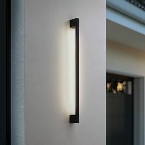 Kinkiet zewnętrzny LED Neano Lindby, czarny, aluminium, nowoczesny