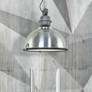 Steinhauer Lampa wisząca Bikkel, możliwość ściemniania, aluminiowy / szary / cynkowy, kuchnia, metal, industrialny