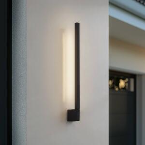 Kinkiet zewnętrzny LED Neano Lindby, czarny, aluminium, nowoczesny