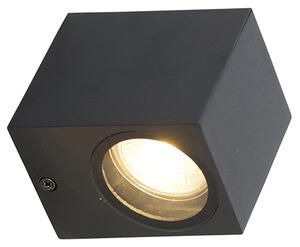 Nowoczesna lampa ścienna czarna IP44 - Baleno