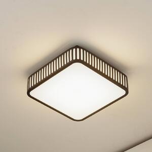 Lindby Lampa sufitowa zewnętrzna LED Lurinda, 26 cm czarna, IP44 Lurinda, czarny, aluminium, nowoczesny