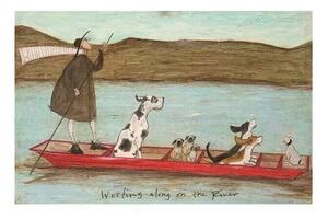 Druk artystyczny Sam Toft - Woofing Along on the River