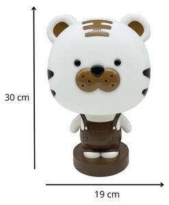 Brązowa lampka dekoracyjna dla dzieci tygrysek - A364-Teki