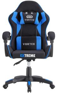 Fotel Gamingowy z tkaniny EXTREME Vortex Blue, krzesło gracza