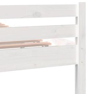 Białe pojedyncze drewniane łóżko 90x200 - Aviles 3X