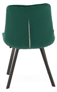 EMWOmeble Krzesło zielone DC-6030BZ welur #56 czarne nogi