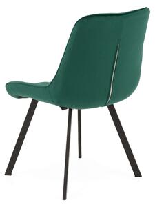 EMWOmeble Krzesło zielone DC-6030BZ welur #56 czarne nogi