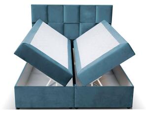MebleMWM Łóżko kontynentalne z pojemnikiem 3D, materac | 180x200 | Kolor do wyboru