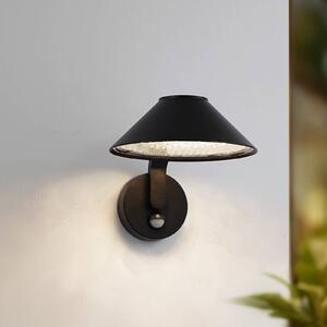Lampa zewnętrzna z czujnikiem ruchu Capelo Lindby, czarny, aluminium, nowoczesny