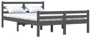 Szare sosnowe łóżko z zagłówkiem 120200 - Aviles 4X