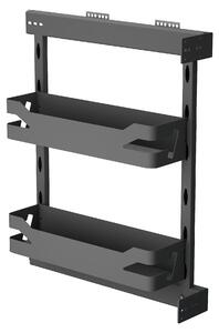 Kosz kuchenny wysuwany - Wąski 200 mm - Prowadnice softclose - Stalowy kosz drucianyz - Stojak na przyprawy do szafki