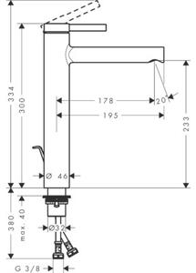 Bateria umywalkowa HANSGROHE Zesis S 230 CoolStar 74730670 Czarny mat