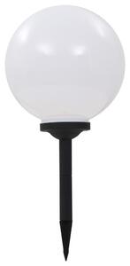Lampy solarne do ogrodu, 4 szt., LED, kuliste, 30 cm, RGB