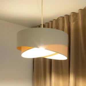 Lampa wisząca Boho Maco Design, możliwość ściemniania, kremowy / amber, salon / jadalnia, tkanina / materiał / jedwab