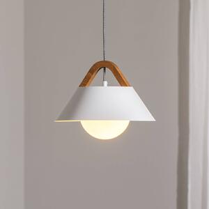Lampa wisząca Funda Luminex, możliwość ściemniania, biały / opal, salon / jadalnia, metal, nowoczesny