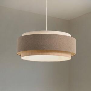 Lampa wisząca Boho Elegant Maco Design, możliwość ściemniania, brązowy / rdzawy, salon / jadalnia, tkanina / materiał / jedwab