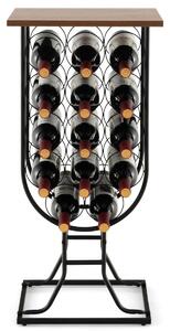 Stojak na wino z odłączanymi kółkami