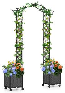 Pergola dla roślin pnących łuk ogrodowy 2 w 1