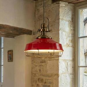 Lampa wisząca Astel ROYALTECH, możliwość ściemniania, czerwony, salon / jadalnia, metal, industrialny