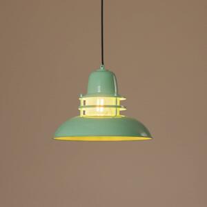 Lampa wisząca Lorenz ROYALTECH, możliwość ściemniania, zielony, salon / jadalnia, metal, vintage