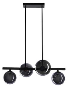 Candellux Żyrandol na lince KAMA 4xG9/28W/230V czarny/dymny czarny CA1033