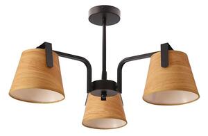 Candellux Żyrandol na drążku AMBERG 3xE14/40W/230V brązowy CA1019