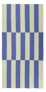 Jasnożółty/niebieski bawełniany ręcznik plażowy 100x160 cm Su – noo.ma