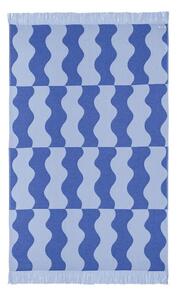 Niebieski bawełniany ręcznik plażowy 100x160 cm Nugo – noo.ma
