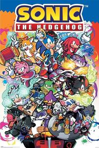 Plakat, Obraz Sonic The Hedgehog - Sonic Comic Characters, (61 x 91.5 cm)