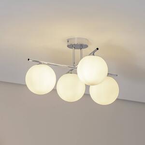 Lampa sufitowa Aurora Domiluce, możliwość ściemniania, chromowy / srebrny, salon / jadalnia, szkło