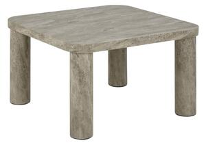 Jasnoszary stolik w dekorze marmuru 60x60 cm Solano – Actona