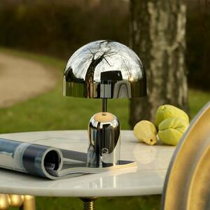 Tom Dixon Lampa stołowa BELL PORTABLE, srebrna, 28 cm IP44 możliwość ściemniania, chromowy / srebrny, salon / jadalnia, tworzywo sztuczne, design