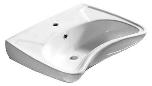Biała ceramiczna umywalka 59x45,5 cm Handicap – Sapho