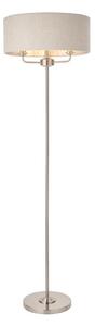 Endon Endon 94359 - Lampa podłogowa HIGHCLERE 3xE14/40W/230V beżowy/chrom błyszczący EN0181