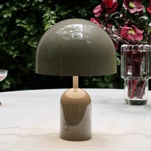 Tom Dixon Lampa stołowa BELL PORTABLE, kolor taupe, 28 cm IP44 możliwość ściemniania, salon / jadalnia, tworzywo sztuczne, design