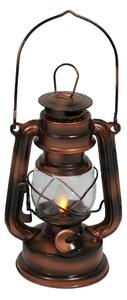 Lampion LED w kolorze brązu (wysokość 19 cm) – Hilight