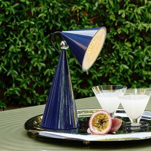 Tom Dixon Lampa stołowa POSE, możliwość ściemniania, niebieski, salon / jadalnia, tworzywo sztuczne, design