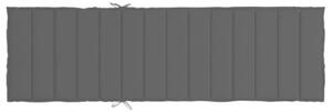 Poduszka na leżak, czarna, 200x70x3 cm, tkanina oxford