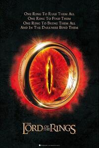 Plakat, Obraz Lord of the Rings - The One Ring, (61 x 91.5 cm)