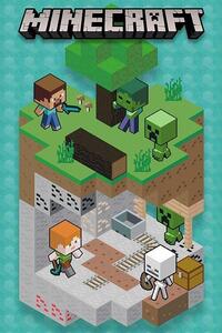 Plakat, Obraz Minecraft - Into the Mine, (61 x 91.5 cm)
