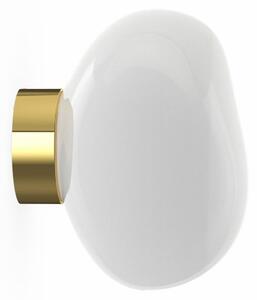 Tom Dixon Kinkiet designerski Melt, możliwość ściemniania, mosiężny / złoty, salon / jadalnia, tworzywo sztuczne, design