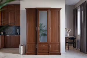 Szafa z lustrem Sonata 180 cm - kasztan szlachetny