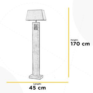 Lampa stojąca Miriel ONLI, jasne drewno, salon / jadalnia, drewno, skandynawski
