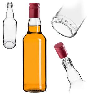 Szklana butelka Monopol 500ml z długą czerwoną zakrętką 1 szt