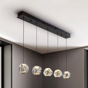 Schuller Valencia Lampa wisząca Zaria, możliwość ściemniania, czarny, salon / jadalnia, tworzywo sztuczne