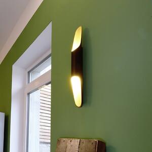Deko-Light Kinkiet LED Apodis, możliwość ściemniania, czarny, salon / jadalnia, aluminium