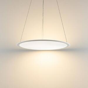 Deko-Light Panel LED żyrandol, biały, Ø 63 cm, metal, CCT, ściemniany, 50 W PANEL, możliwość ściemniania, biały / opal, biuro, aluminium, nowoczesny