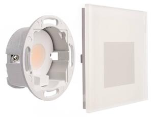 Deko-Light Oprawa wpuszczana ścienna LED SET Alwaid, szkło matowe, 8 x cm, 2 700 K Alwaid, biały / opal, przedpokój, szkło, nowoczesny