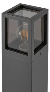 Deko-Light Słupek oświetleniowy Facado II, możliwość ściemniania, aluminiowy / szary / cynkowy, aluminium, nowoczesny