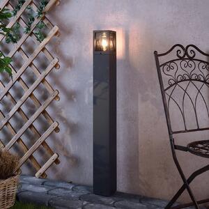 Deko-Light Słupek oświetleniowy Facado II, możliwość ściemniania, aluminiowy / szary / cynkowy, aluminium, nowoczesny